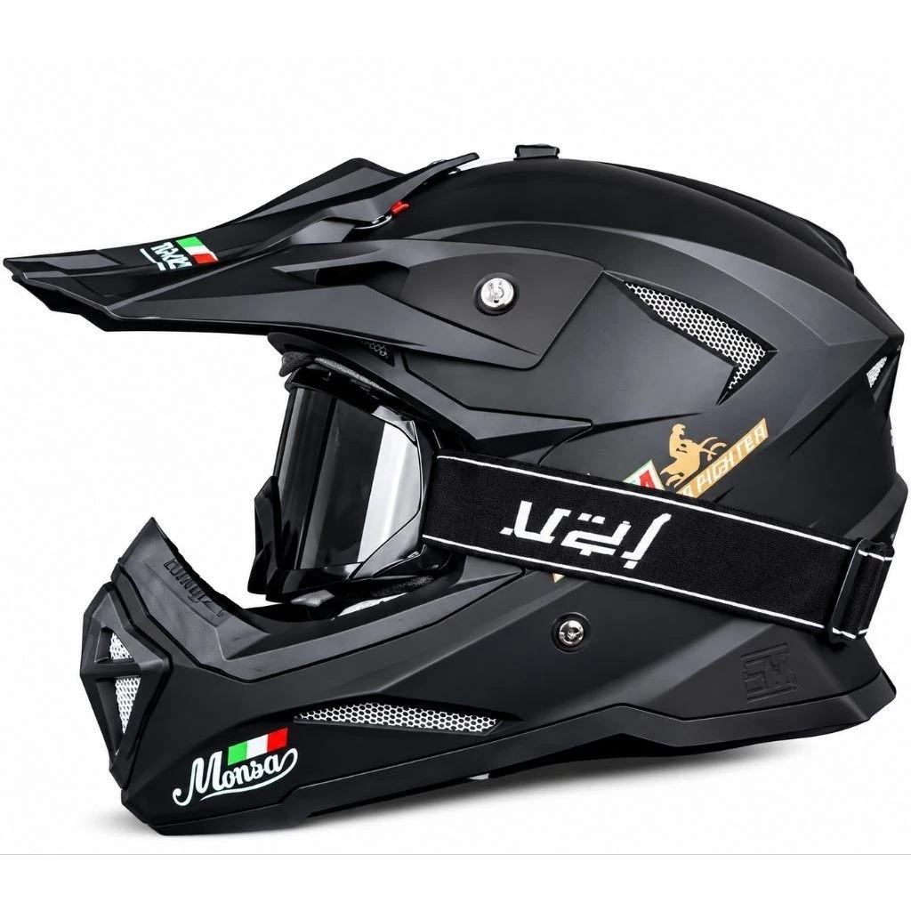 Helm Cross Trail Monza Supermoto Solid Original JPN Motocross