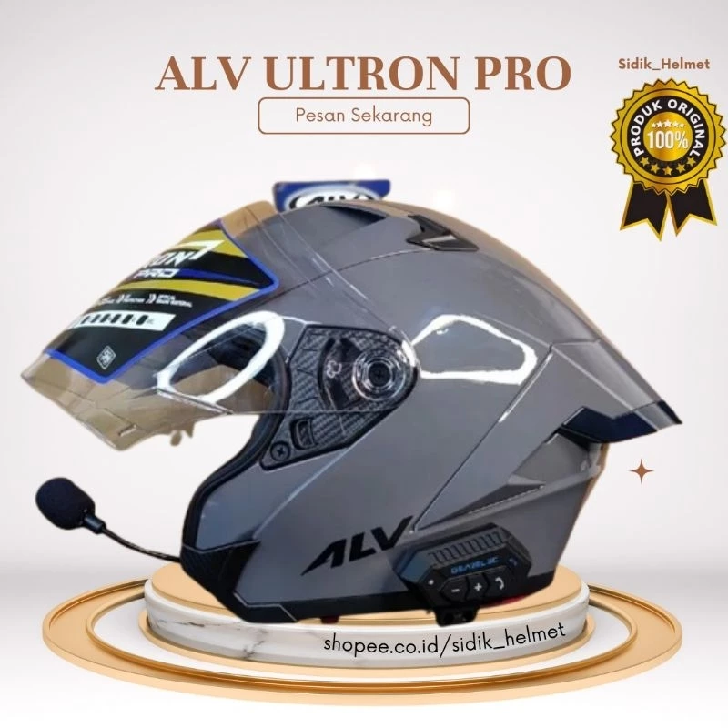 Helm ALV Ultron Pro 100% Original โ Helm Sepeda Motor