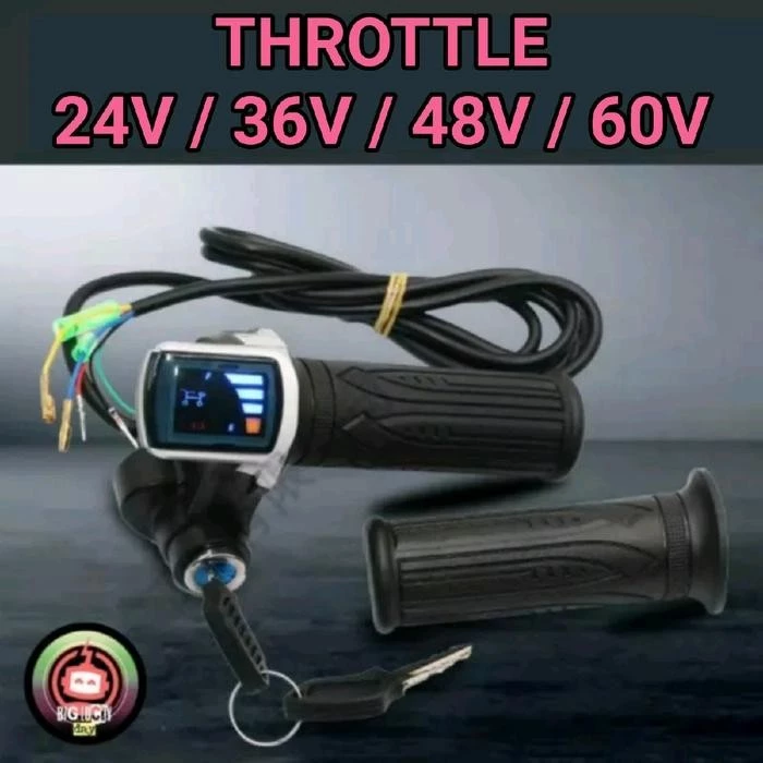 Handle Gas Sepeda Listrik 24V / 36V / 48V / 60V โ Throttle
